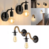 Black industrial wall light set UK